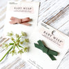 Mini Latch Wisp Clip - Hand Tied Faux Suede Bows for Fall Baby Wisp