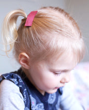 4 Large Ribbon Snap Clips Toddler Set Baby Wisp