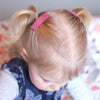 4 Large Ribbon Snap Clips Toddler Set Baby Wisp