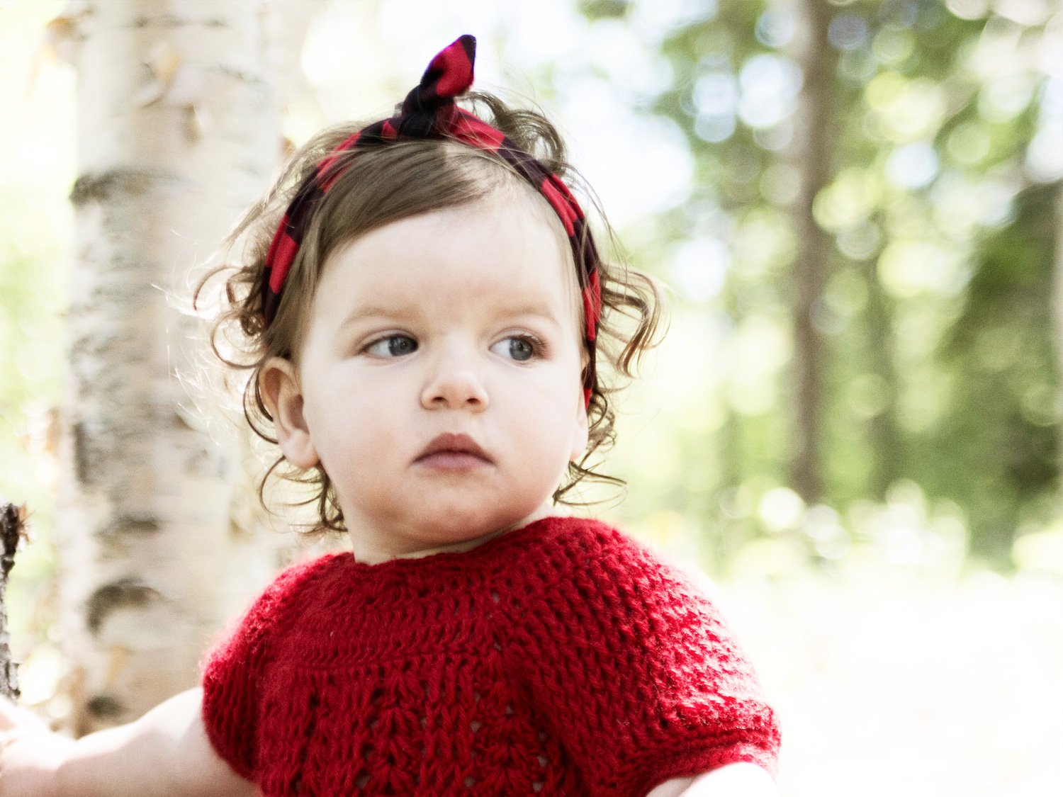 Top Knot White Floral Headband Baby Wisp