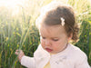 Grosgrain Tuxedo Bow Snap Clip - Single Hair Bow - Soft Pine Baby Wisp