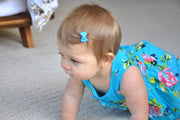 Mini Latch Tuxedo Grosgrain Bow - Magenta Garden Rose Baby Wisp
