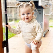 Sandra- 2 Pigtail Bows- Alligator Hair Clip Baby Wisp
