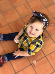 Cotton Top Knot Baby Headband - Paradise Baby Wisp