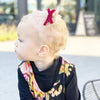 Velvet Ribbon Bows Alligator Clips - Pigtail Bows for Fall Baby Wisp