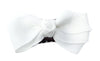 Medium Wisp Clip - Aiyanna Boutique Bow - White Baby Wisp