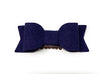 Medium Wisp Clip - Billie Jean Faux Suede Bow Baby Wisp