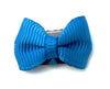 Mini Latch Tuxedo Grosgrain Bow - Bright Blue Baby Wisp