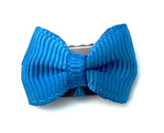 Mini Latch Clip Tiny Tuxedo Grosgrain Bow Baby Wisp