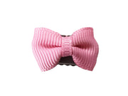 Mini Latch Clip Tiny Tuxedo Grosgrain Bow Baby Wisp