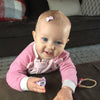 Mini Wisp Clip Tuxedo Bow Grosgrain Ribbon Bow - Icy Pink Baby Wisp