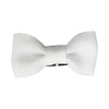 Mini Latch Wisp Clip - Charlotte Bow - White Baby Wisp