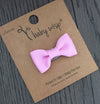 Mini Latch Wisp Clip - Charlotte Bow - Tulip Pink Baby Wisp