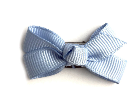 Mini Latch Wisp Clip - Chelsea Boutique Bow - Bluebird Baby Wisp