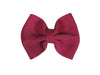 Mini Latch Classic Bow - Burgundy Baby Wisp