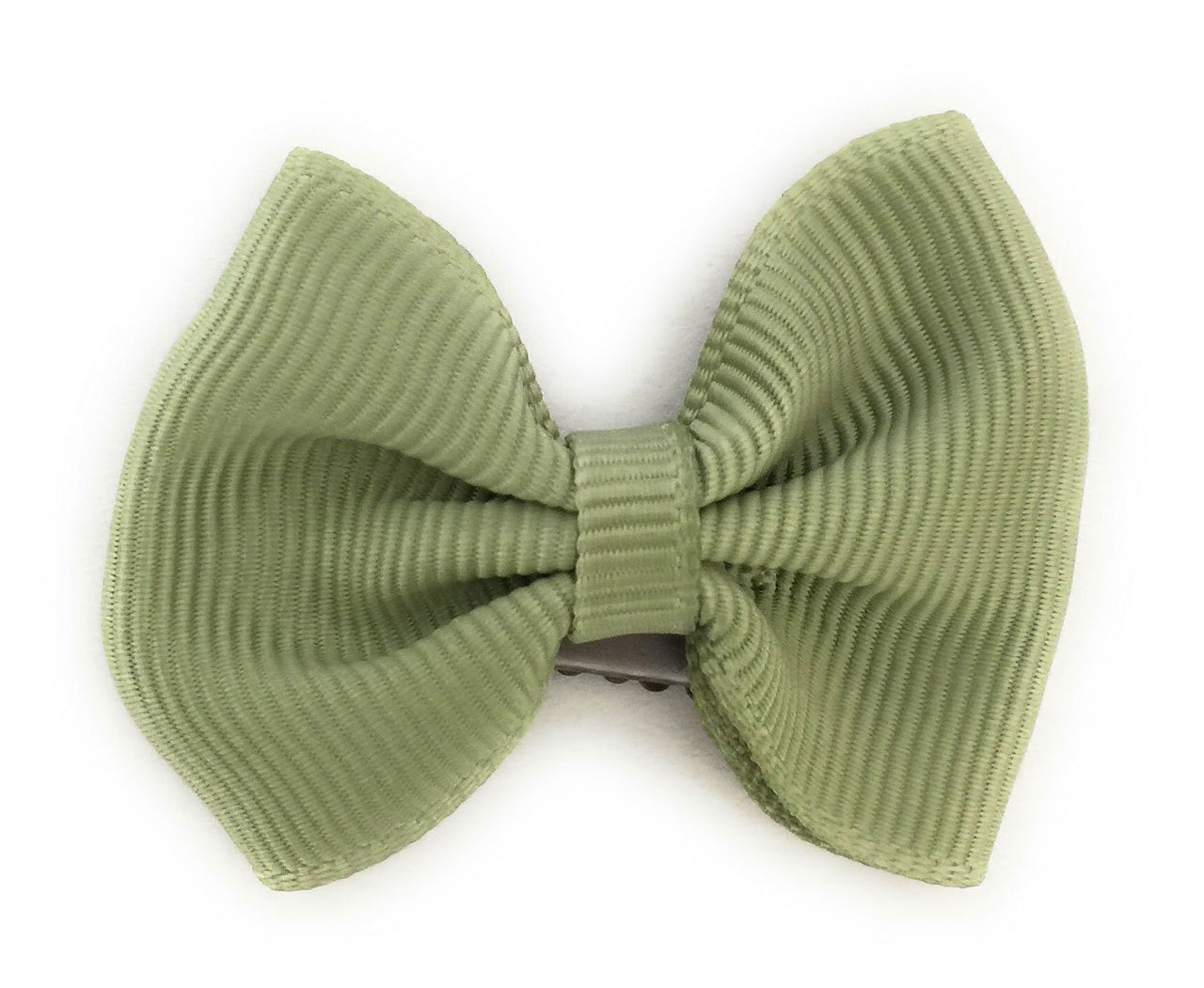 Mini Latch Classic Bow - Soft Pine Green Baby Wisp