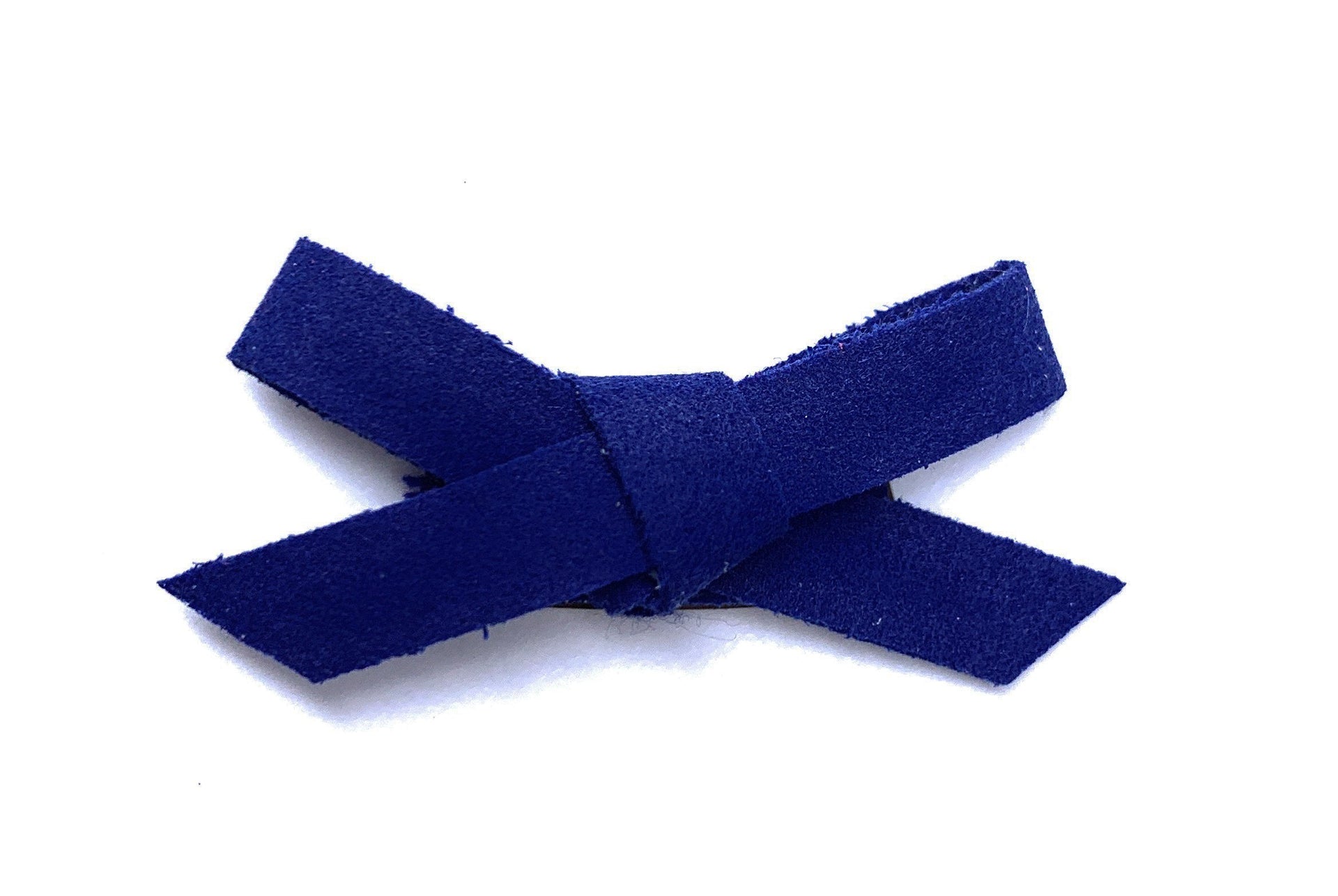 Mini Latch Wisp Clip - Hand Tied Faux Suede Bows for Fall Baby Wisp