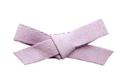 Mini Latch Clip - Hand Tied Faux Suede Hair Bows Baby Wisp