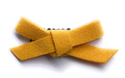 Mini Latch Wisp Clip - Hand Tied Faux Suede Bows Spring Palette Baby Wisp
