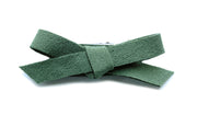 Mini Latch Clip - Hand Tied Faux Suede Hair Bows Baby Wisp