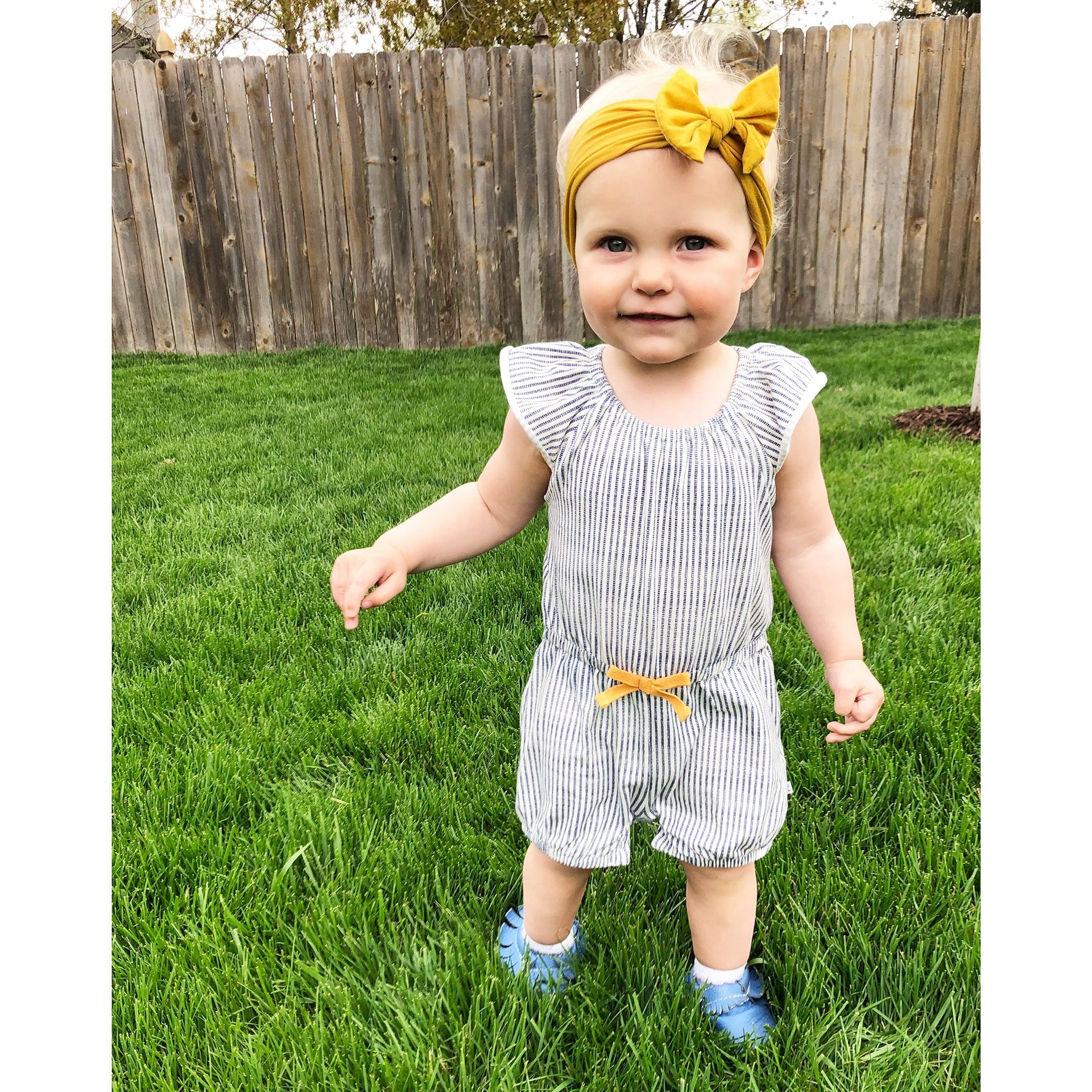 Infant Headwrap Nylon Bow Floral Headband - Camouflage Green Baby Wisp