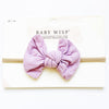 Knotted Bow - Skinny Nylon Headband Baby Wisp