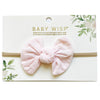 Knotted Bow - Skinny Nylon Headband Baby Wisp
