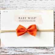 Thali Faux Suede Bow Headband for Babies Baby Wisp