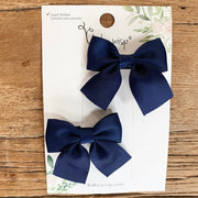 Pollyanna Toddler Bows - Alligator Hair Clip - Pigtail Pair Baby Wisp