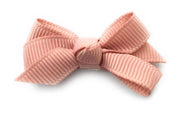 Small Snap Chelsea Boutique Bow - Single Hair Bow - Rose Taupe Baby Wisp