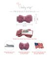 30 Tiny Grosgrain Tuxedo Bows Snap Clip Collection Baby Wisp