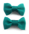 Small Snap Charlotte Bow - 2 Pack - Mallard Green Baby Wisp