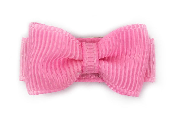 Grosgrain Tuxedo Bow Snap Clip - Single Hair Bow Baby Wisp