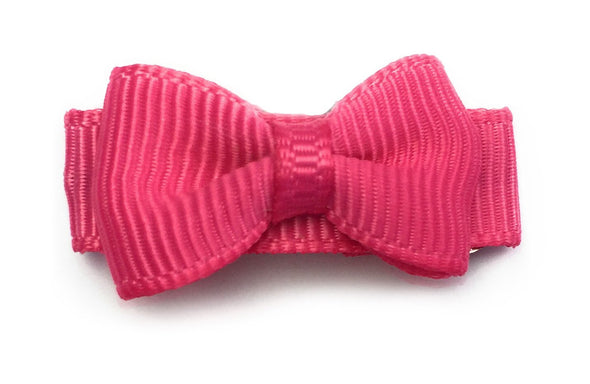 Grosgrain Tuxedo Bow Snap Clip - Single Hair Bow Baby Wisp