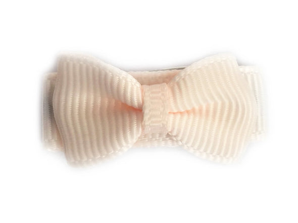 Grosgrain Tuxedo Bow Snap Clip - Single Hair Bow Baby Wisp