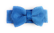Grosgrain Tuxedo Bow Snap Clip - Single Hair Bow - Coastal Blue Baby Wisp