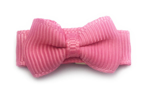 Grosgrain Tuxedo Bow Snap Clip - Single Hair Bow Baby Wisp