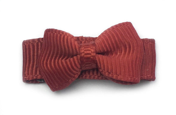 Grosgrain Tuxedo Bow Snap Clip - Single Hair Bow Baby Wisp