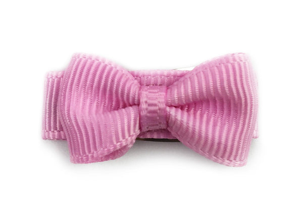 Grosgrain Tuxedo Bow Snap Clip - Single Hair Bow Baby Wisp