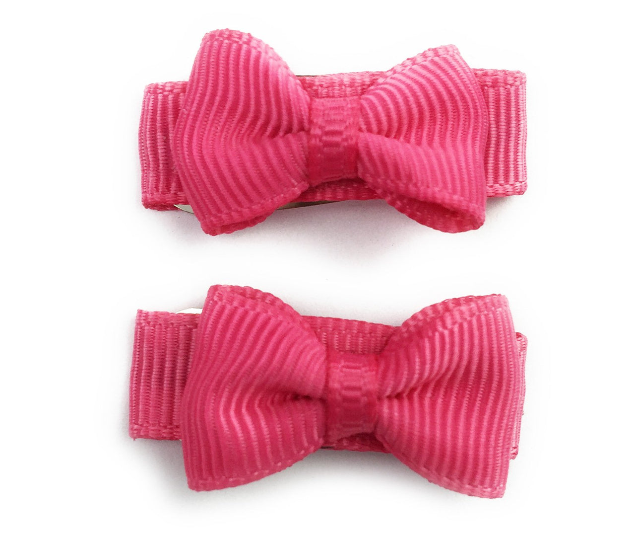 Grosgrain Tuxedo Bow Snap Clip - 2 Pack - Camelia Rose Baby Wisp