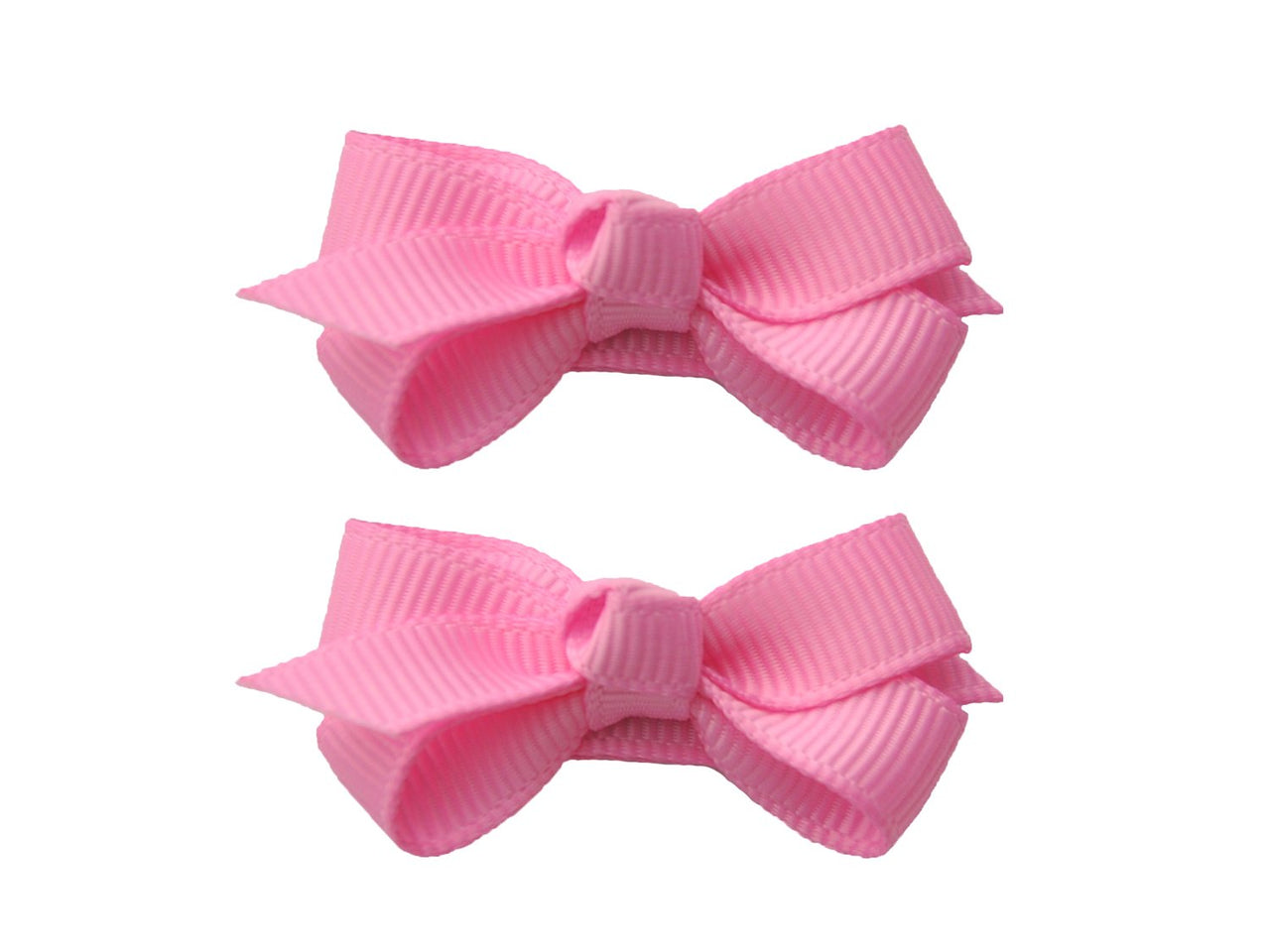 Small Snap Chelsea Boutique Bow - 2 pack - Bubblegum Baby Wisp