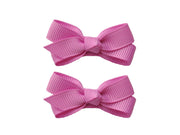 Small Snap Chelsea Boutique Bow - 2 pack - Rosebloom Baby Wisp