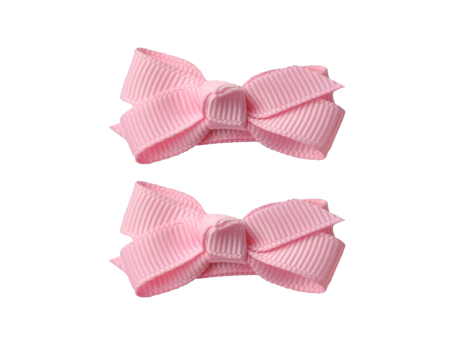 Small Snap Chelsea Boutique Bow - 2 pack - Rose Petal Pink Baby Wisp