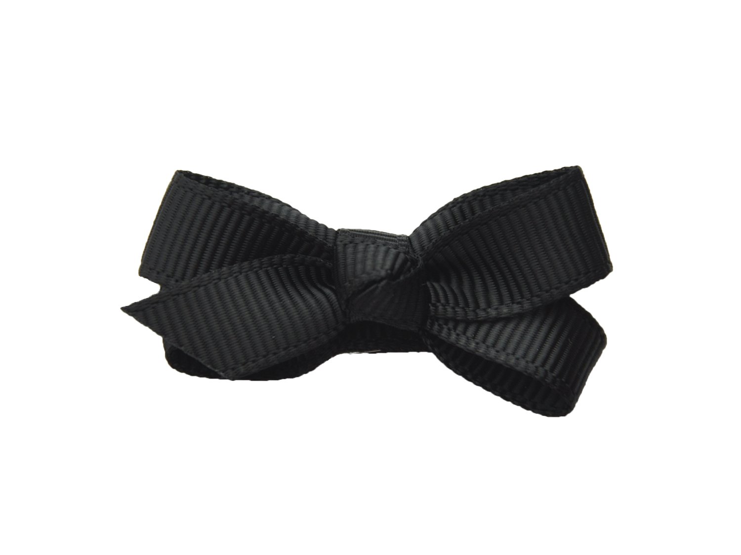 Small Snap Chelsea Boutique Bow - Single Hair Bow - Black Baby Wisp