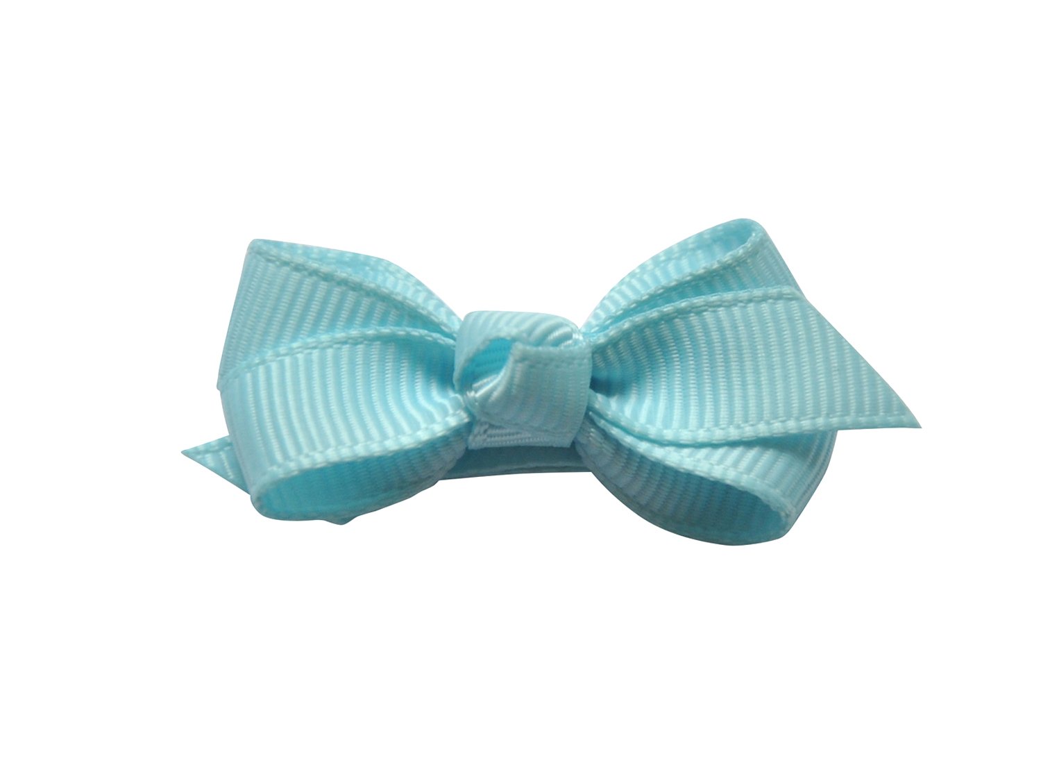 Small Snap Chelsea Boutique Bow - Single Hair Bow - Cinderella Blue Baby Wisp