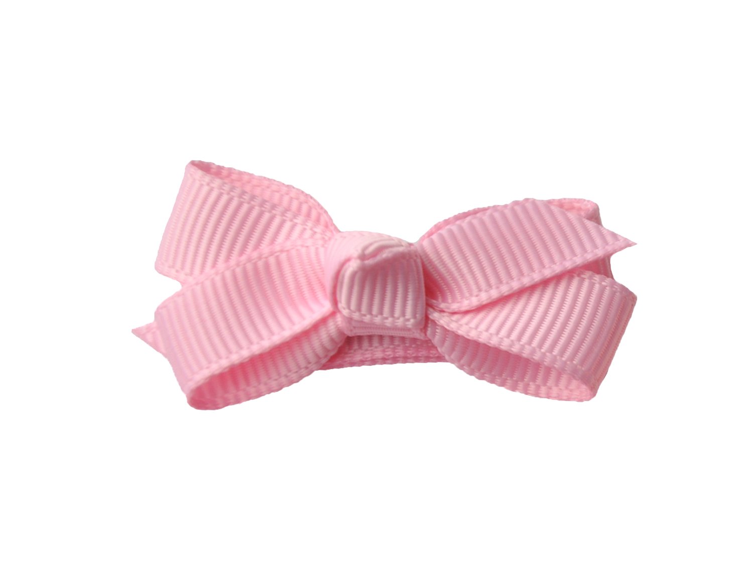 Small Snap Chelsea Boutique Bow - Single Hair Bow - Rose Petal Pink Baby Wisp