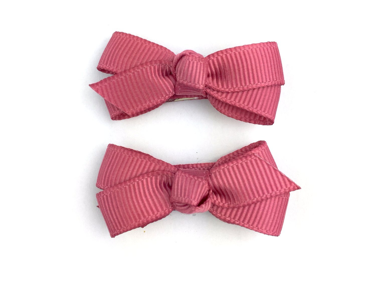 Small Snap Chelsea Boutique Bow - 2 pack - Colonial Rose Baby Wisp