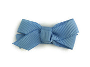 Small Snap Chelsea Boutique Bow - Single Hair Bow - French Blue Baby Wisp