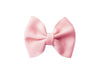 Small Snap Classic Baby Bow - Light Pink Baby Wisp