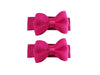 Grosgrain Tuxedo Ribbon Bow - 2 Snap Clips Baby Wisp